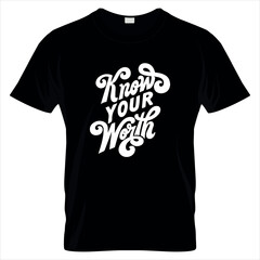 Black T-Shirt with 