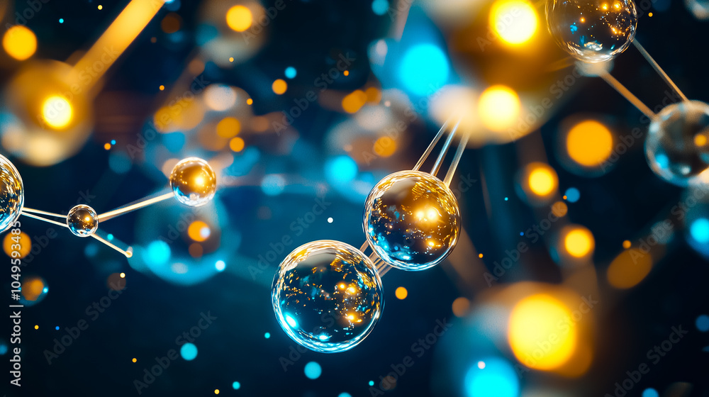 Poster this artwork illustrates quantum computing elements with glowing particles creating a dynamic networ