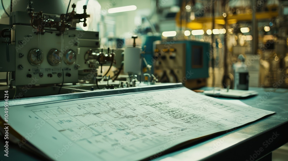 Poster radioactive decay process in laboratory setting