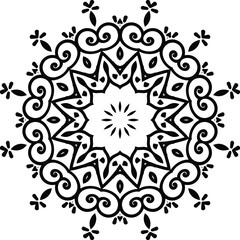 Mandala Art Therapy Circular Pattern in the Form of a Mandala Decorative Ornament in Ethnic Oriental Style.