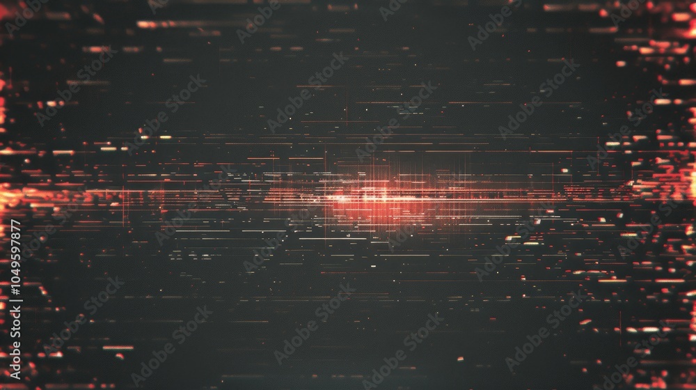 Poster pixelated glitch effect with grainy noise and scan lines, vhs digital color distortion, abstract pix