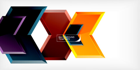 Technology dynamic arrow geometric background. Vector Illustration For Wallpaper, Banner, Background, Card, Book Illustration, landing page