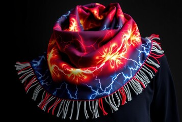 Sonic Boom Scarf A scarf that features a sonic boom inspired des