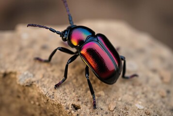 _. Deep-Color Beetle A photograph of a beetle (family Carabidae)