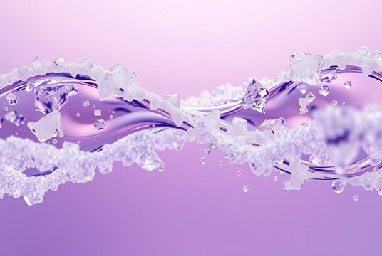 Waves of crystallization forming in a supersaturated solution