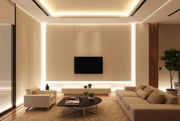 _ . Edge-Lit Panels Install edge-lit panels on the walls to crea