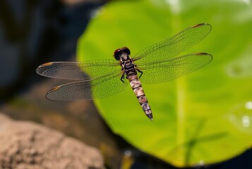 Earth Dragonfly A dragonfly with a body made of earth and stones