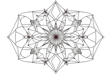 Obraz premium Geometric line art forming a pattern Intricate and detailed ;;