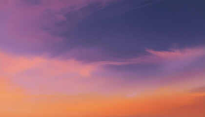 Obraz premium 幻想的なグラデーションの夕焼け空の背景
