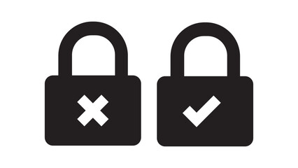 lock open and closed icon