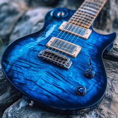 electric guitar close up