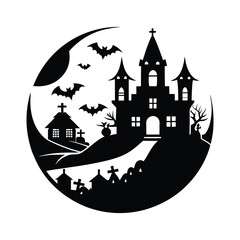Halloween Element Vector Background for Banner Design emphasizing a Halloween theme