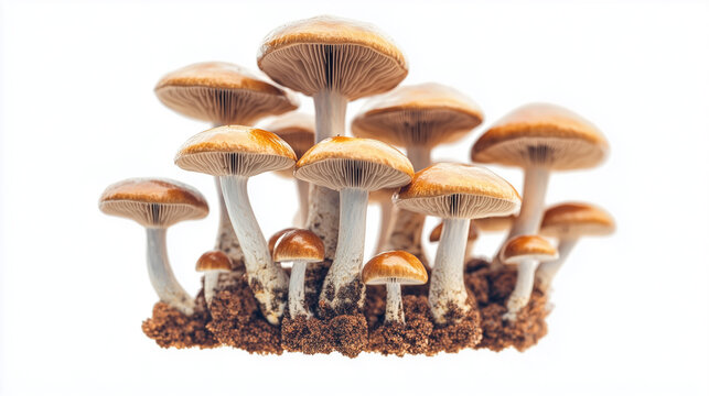 Golden Teacher Mushrooms Cluster 