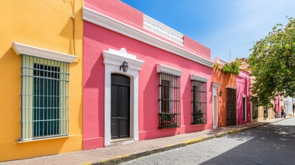 Cozy Historic Buildings in Vibrant Colors