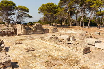 Mosaics in the Ancient Phoenician city of Nora