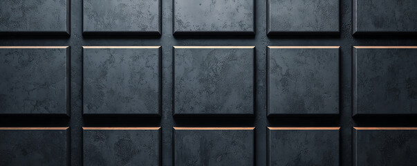 Naklejka premium Black wall with light diffusion on top, ultraHD 8K, minimal backdrop