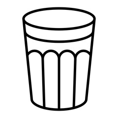 coffee glass outline icon