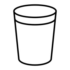 glass icon. outline icon