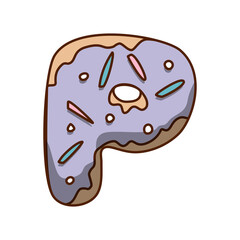 Sweet Alphabet letter P
