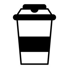 A takeaway coffee cup