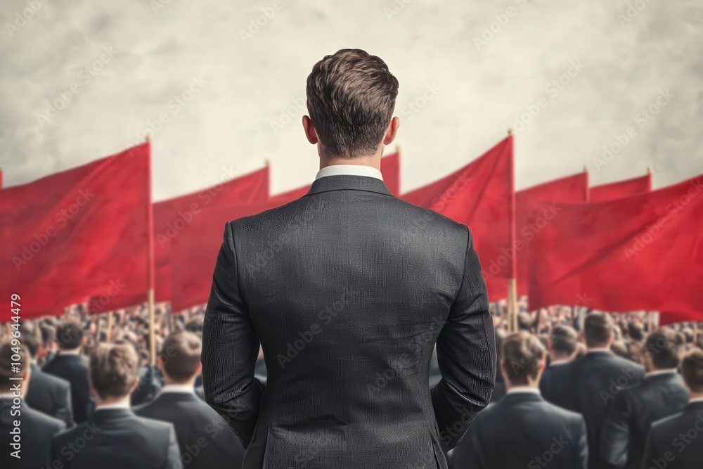 Poster the power of unity a leader's perspective amidst a sea of red flags