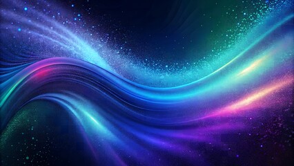 Obraz premium Ethereal Abstract Gradient Vibrant Cosmic Aesthetic