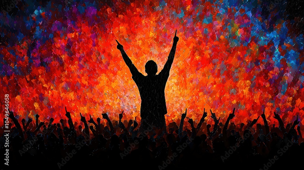 Poster energizing performance a celebration of unity and expression through art and music