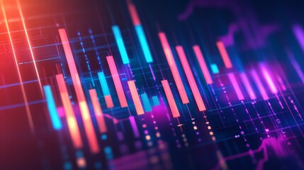 Vibrant Technology Visualization in High Contrast Style