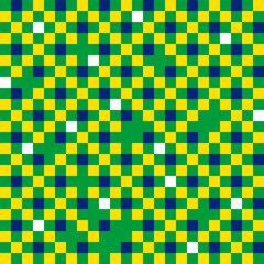 Fototapeta premium green yellow blue squares mosaic, abstract geometrical background or template