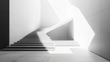 Obraz premium Minimalist and unique interior design in the house