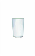 glass cup of milk or kefir, vector