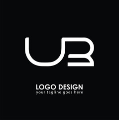 UB UB Logo Design, Creative Minimal Letter UB UB Monogram