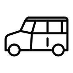 line art style vehicle icon