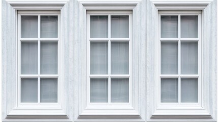 Classic white window, a timeless design element for enhanced natural light and elegant aesthetics