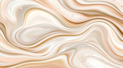 Obraz premium Luxurious marble texture, elegant gold and white swirls on beige for sophisticated design
