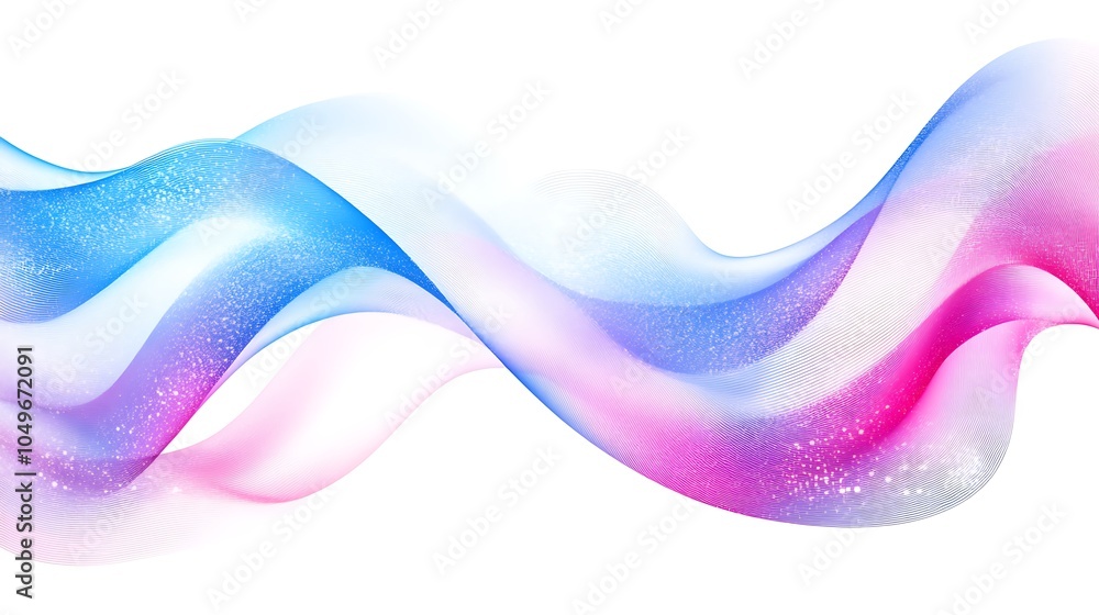 Poster abstract vector light waves flowing in dynamic lines pattern design
