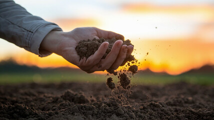 hand holding a burning earth