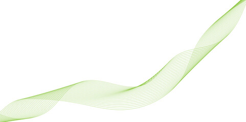 Abstract green  line background design,  Stylized line art background. Vector illustration, abstract wave element for design green and white line. Professional business presentation background.
