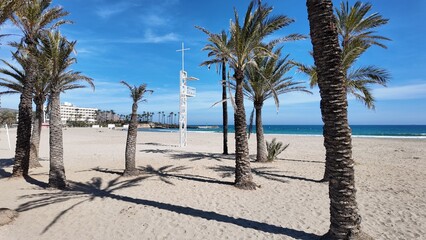photos of El Arenal Beach in Javea, Alicante (Spain)