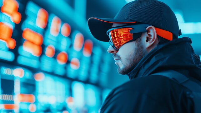 An automation engineer in side profile