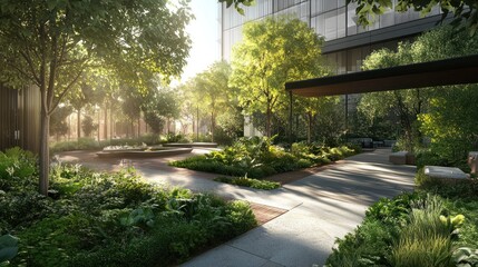 Obraz premium Modern Urban Oasis