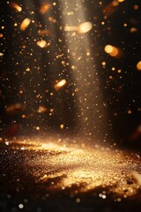 Obraz premium Sparkling Glow in the Dark Backdrop with Glimmering Lights