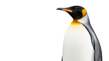 Penguin, isolated on transparent background..