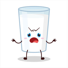 cute why expression of milk character