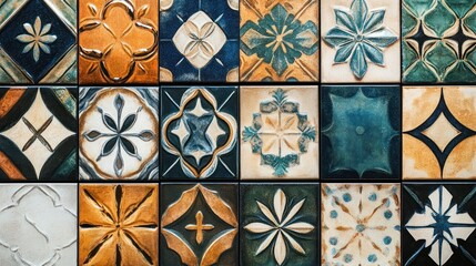 various beautiful and varied ceramic motifs