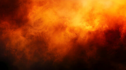 Abstract Background with Orange and Yellow Smoke Effect
