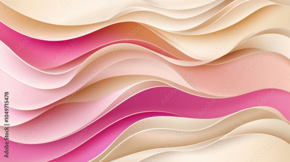 Poster Elegant Gradient Waves Background for Design Projects