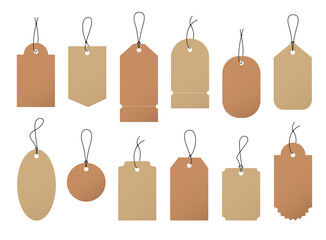 Blank Textured Gift Tag for Personalized Messages or Branding.
