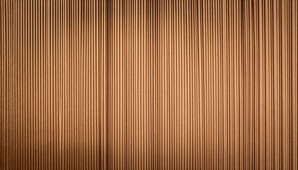 Fototapeta premium Vertical line pattern on corrugated cardboard, creating a visually pleasing and uncomplicated backdrop