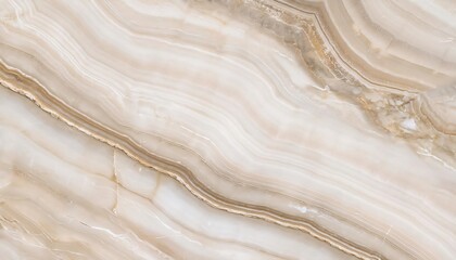 Obraz premium Elegant wavy pattern and texture on beige marble surface, perfect for backgrounds and design projects